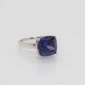 Vintage Sterling Silver Tanzanite Ring Size 8