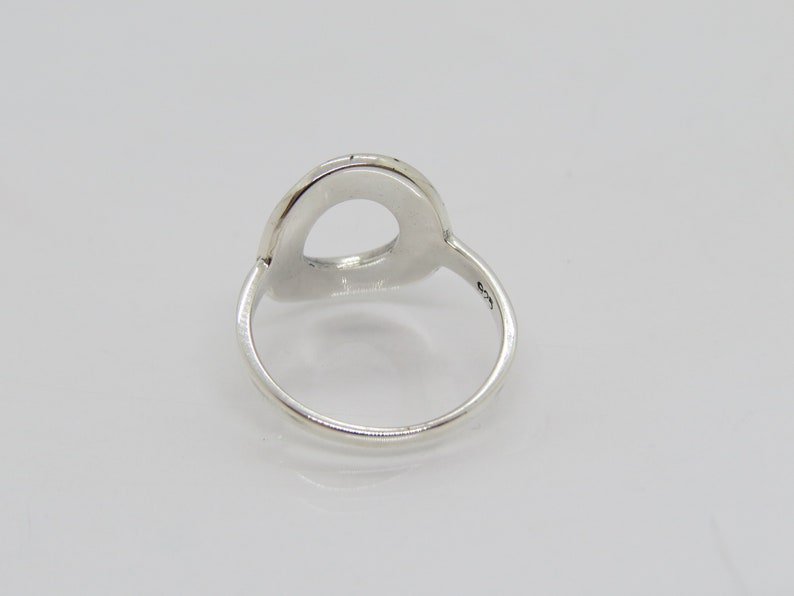 Vintage Sterling Silver Moon Phases Band Ring Size 5