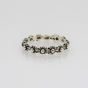 Vintage Bali Sterling Silver Band Ring Size 7