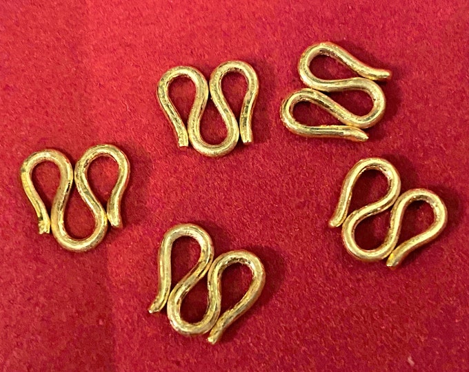 Vintage Solid PURE 24K Gold M Clasp FOR Bracelet, Necklace.