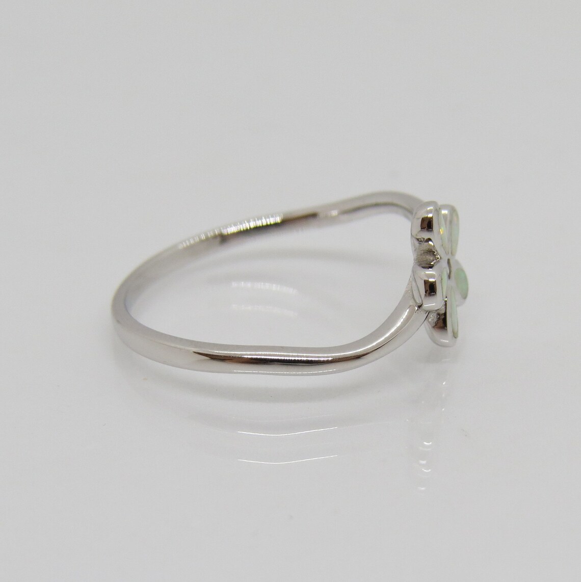 Vintage Sterling Silver Fire Opal & White Topaz Flower Ring Size 7 - Etsy
