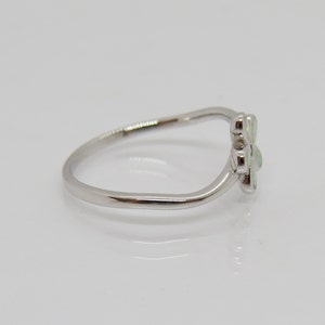 Vintage Sterling Silver Fire Opal & White Topaz Flower Ring Size 7 - Etsy