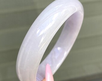 Translucent Natural Lavender, White Jadeite Jade Vintage Translucent Natural Lavender, White Jadeite Jade Vintage