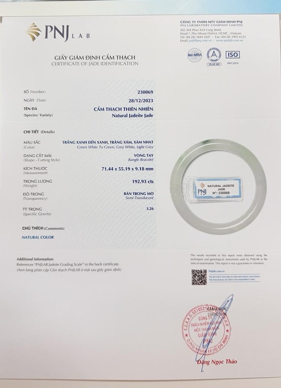 Vintage Translucent Natural Green, White Jadeite … - image 5