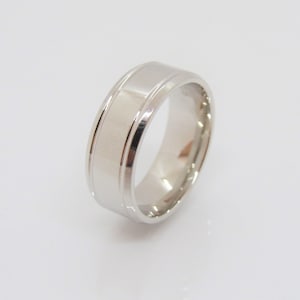 Vintage Sterling Silver Wedding Band Ring Size 9