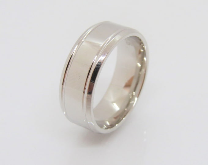 Vintage Sterling Silver Wedding Band Ring Size 9