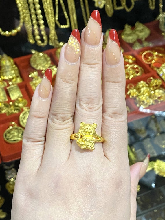 PEACEMINUSONE - 💍ギザギザリング/ゴールド💍山型 リング G