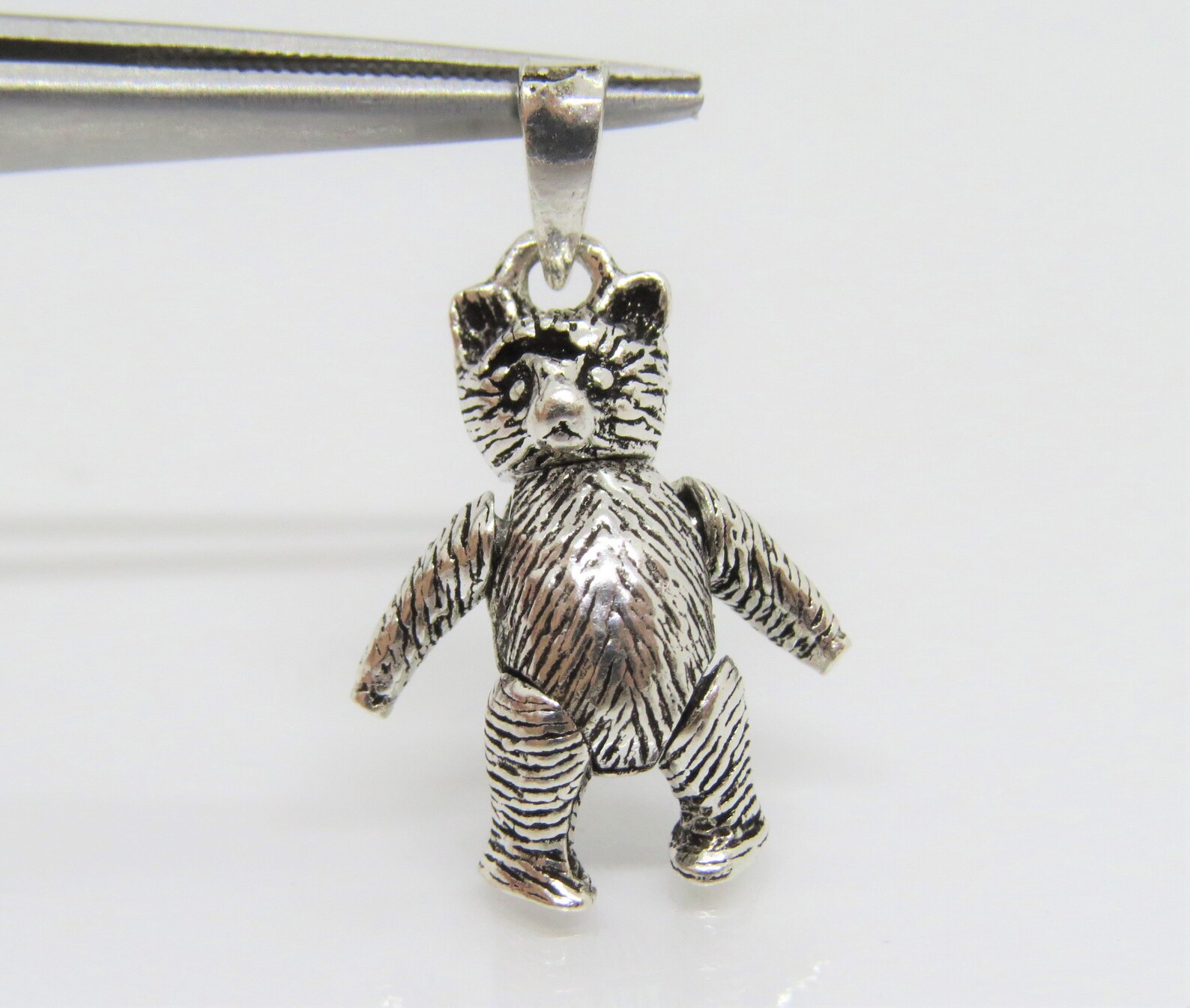 Vintage Sterling Silver Moveable Bear Charm Pendant Etsy