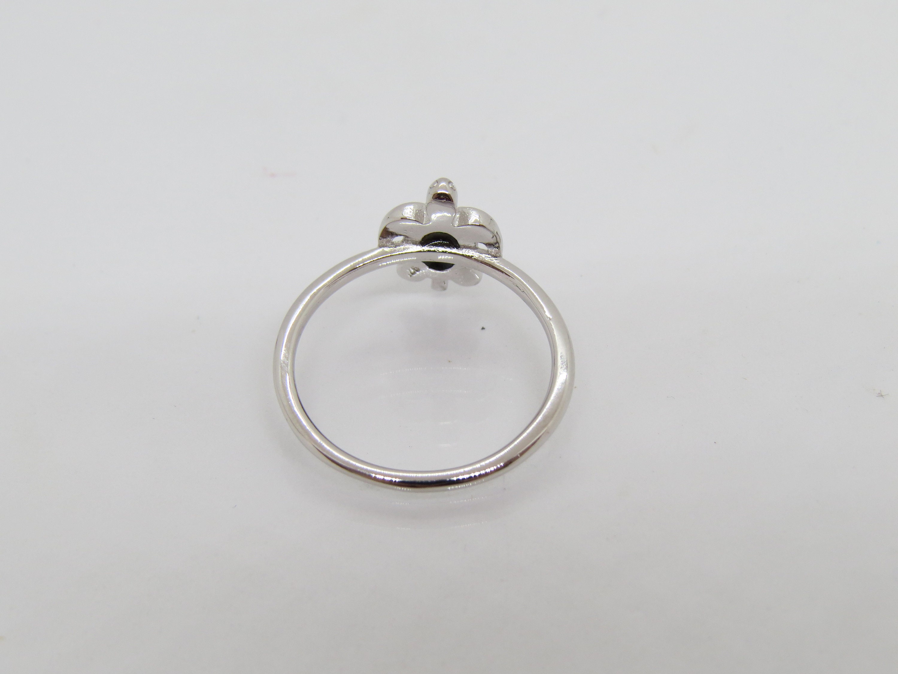 Vintage Sterling Silver Black Opal Turtle Ring Size 7 - Etsy