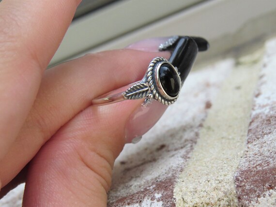 MEN SOLID 925 STERLING SILVER SQUARE BLACK ONYX VINTAGE RING SIZE 7-12*SR206