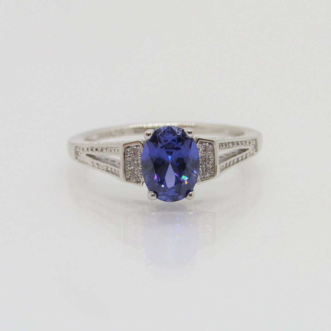 Vintage 14k Rose Gold 1.5 Ct Oval Cut Alexandrite Engagement Ring – Black Diamonds New York
