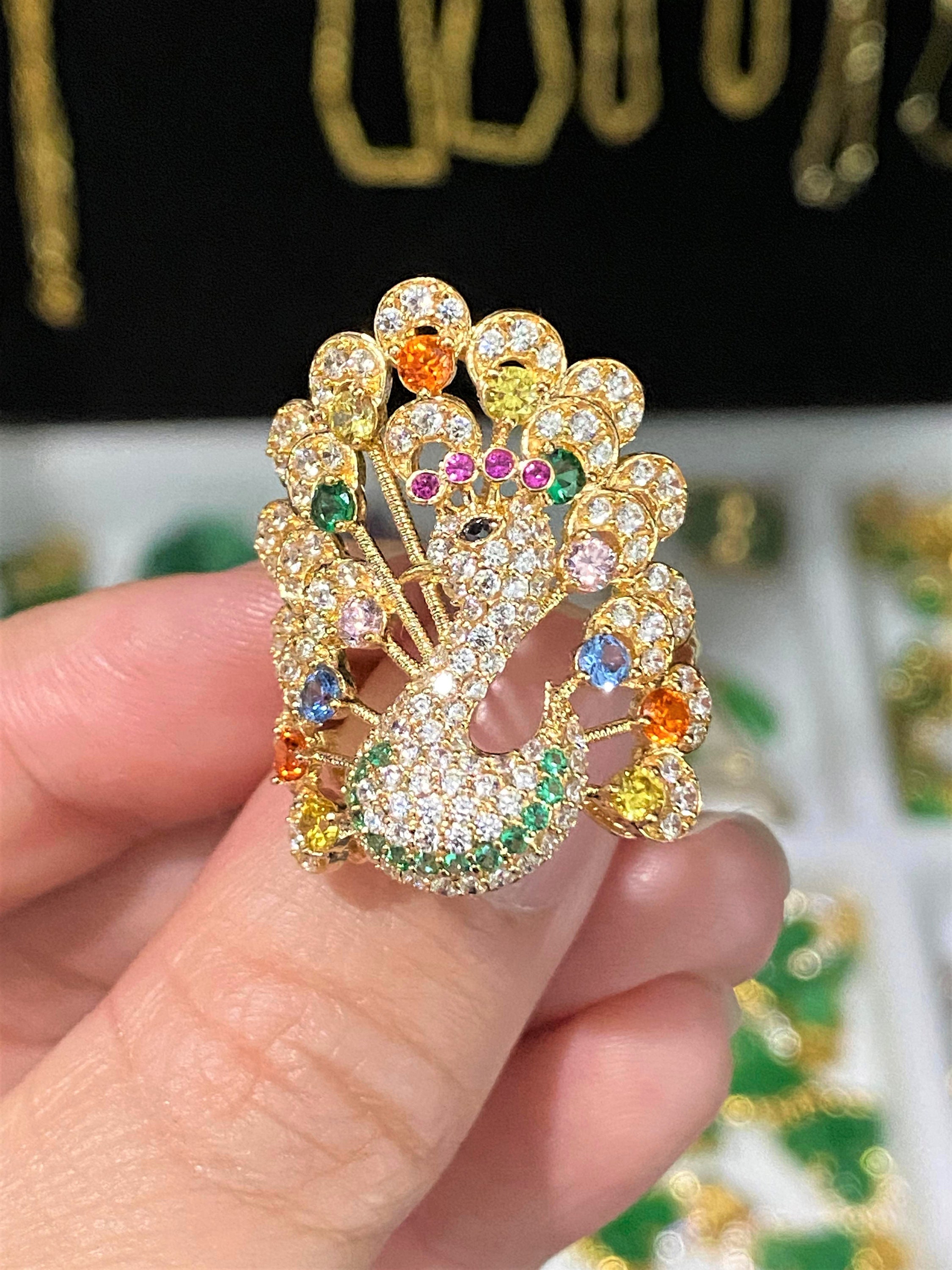 CaratLane: A Tanishq Partnership - Crafted in 18KT gold and diamonds, the  Crown Peacock Ring recreates the royal bird's beautiful crowned head with  intricate enamelling. GET IT NOW: http://bit.ly/2f5loo7 | Facebook