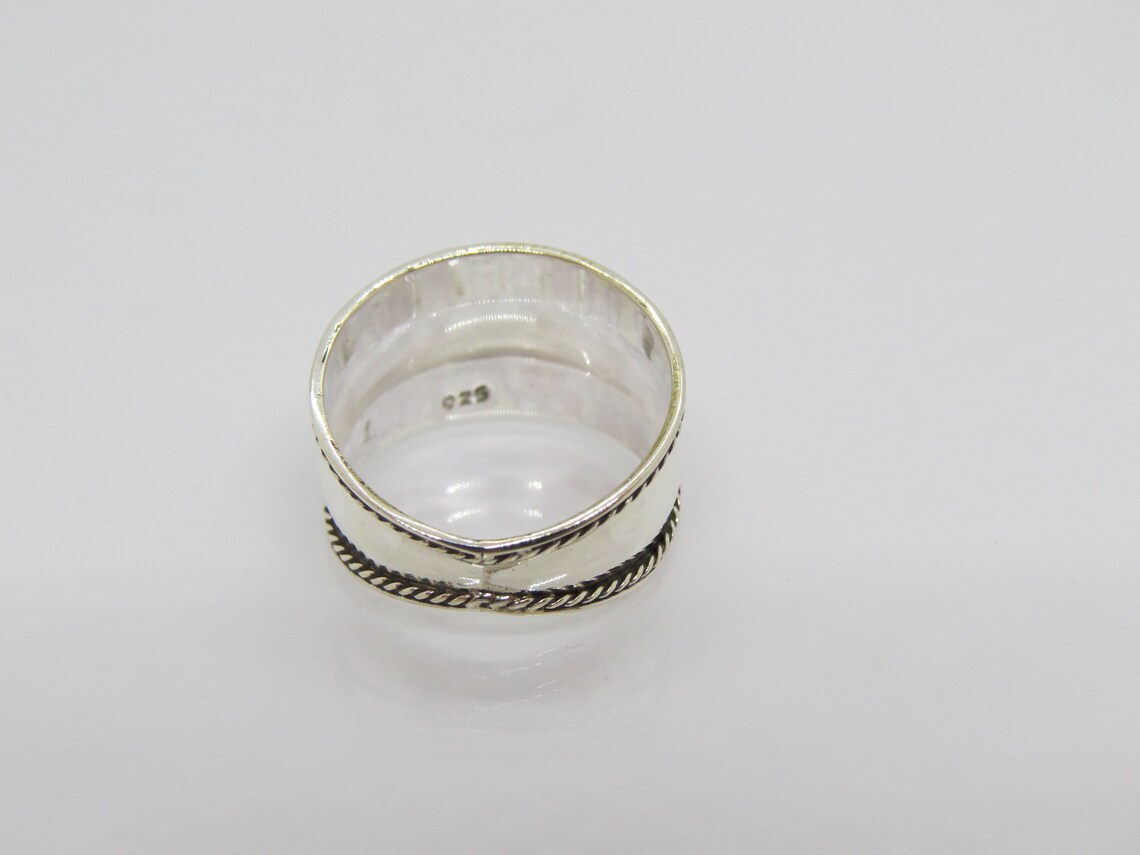 Vintage Bali Wavy Design Ring 925 Sterling Silver Band Sizes 4-10 NEW