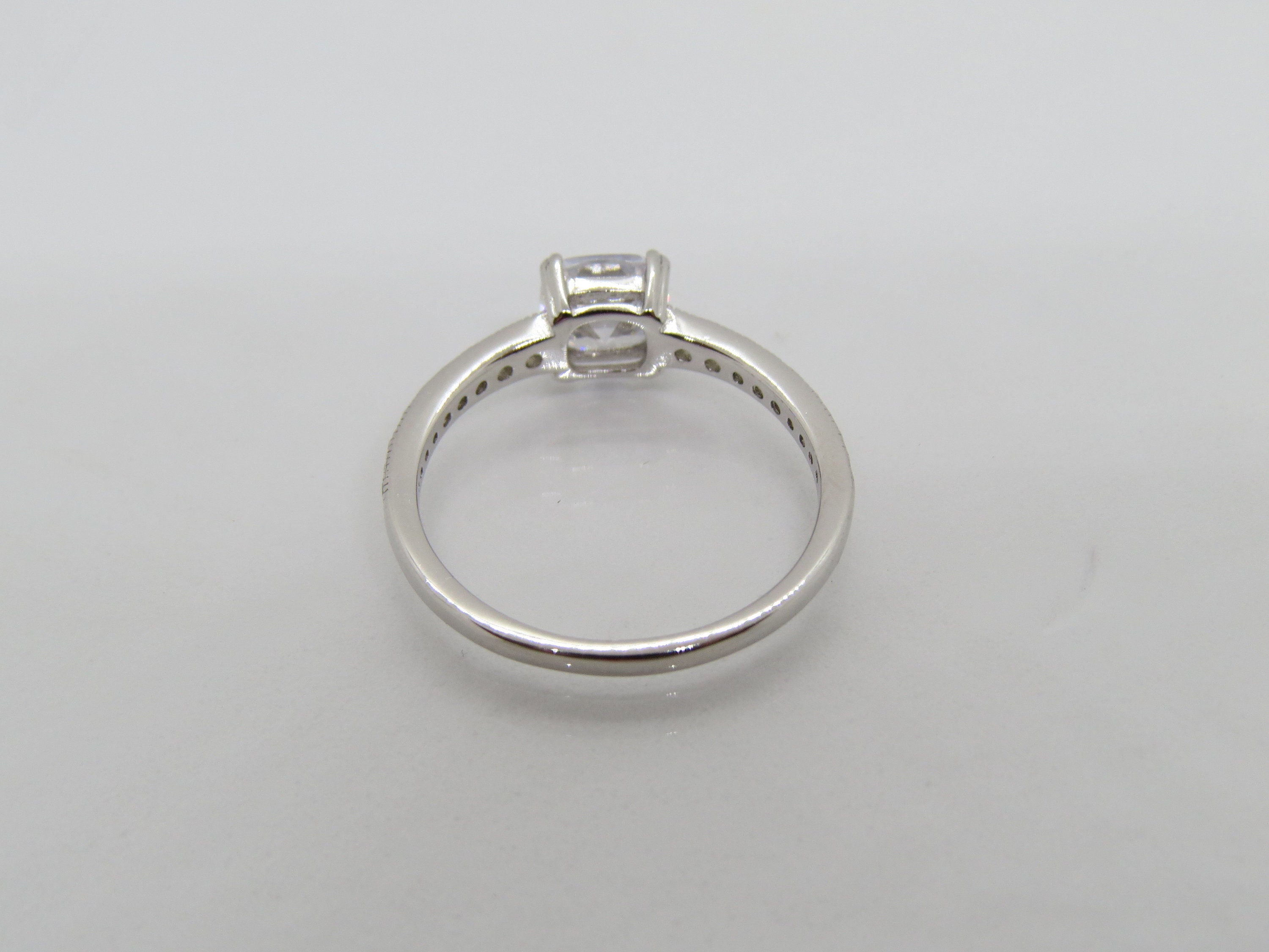 10 x 8mm Flinders Island White Topaz Sterling Silver Necklace main image 0