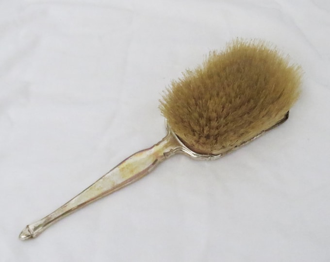 Antique  Applicator BRUSH Sterling Silver Made in England Monogrammed " B ''