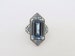 Vintage Sterling Silver Aquamarine & Blue Opal Ring Size 6 