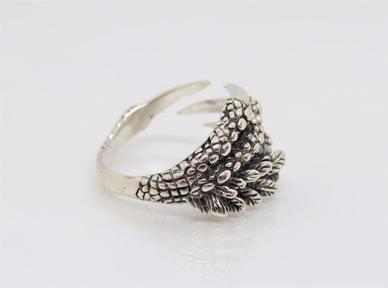 Vintage Gothic Sterling Silver Claw Ring Size 9