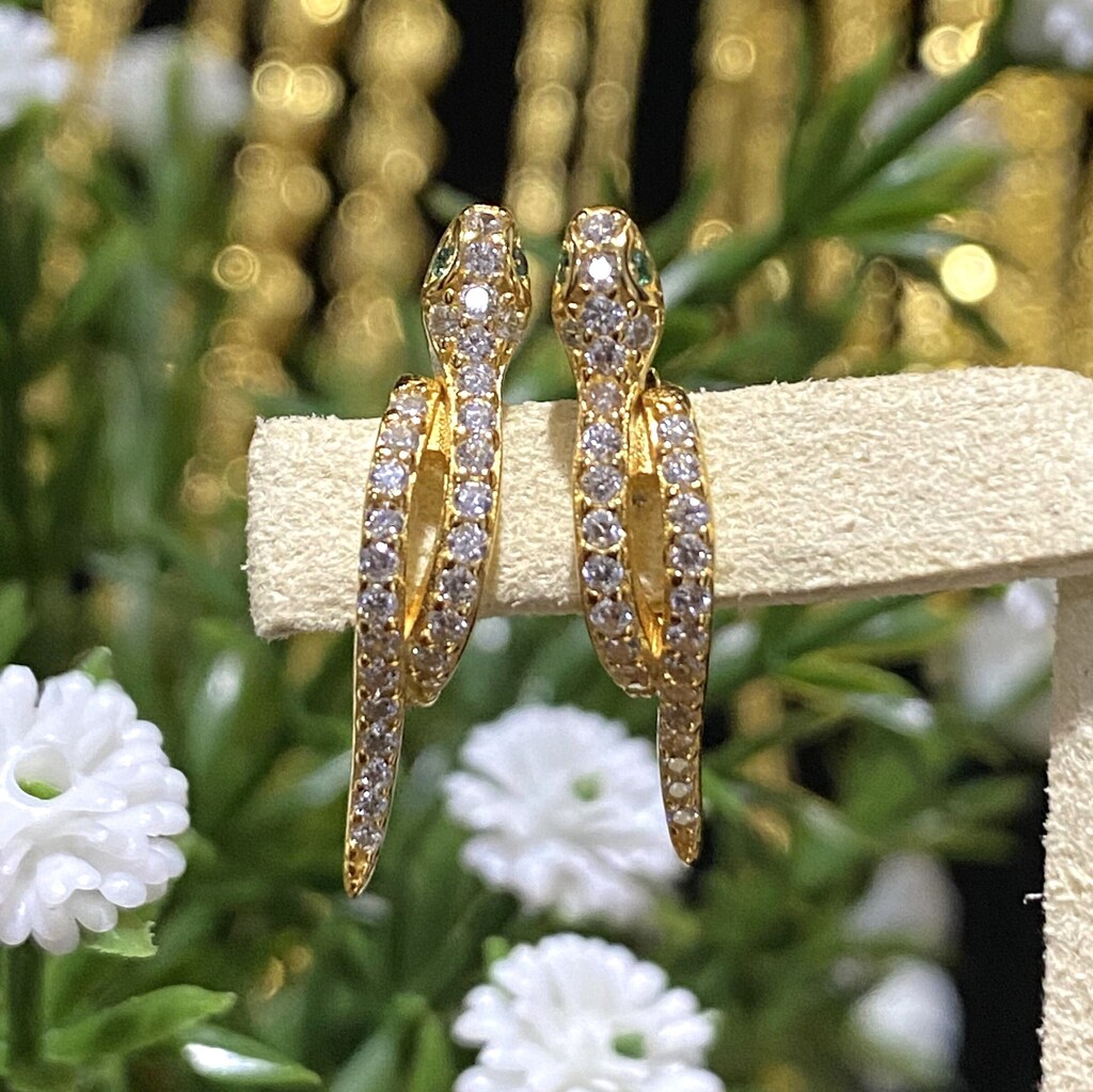 Orecchini A Cerchio Serpente Vintage – Goccia Huggie Oro, Gioielli Boho Per Donna E Ragazza