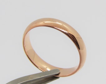 Genuine .925 Sterling Silver Ring With Cute Vintage CZ Stones - Rose Gold Tone, Sizes 5 To 10 - View #4