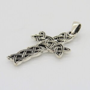 Vintage Sterling Silver CELTIC Cross Pendant - Etsy