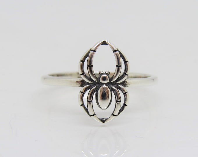 Sterling Silver Spider Ring Size 5