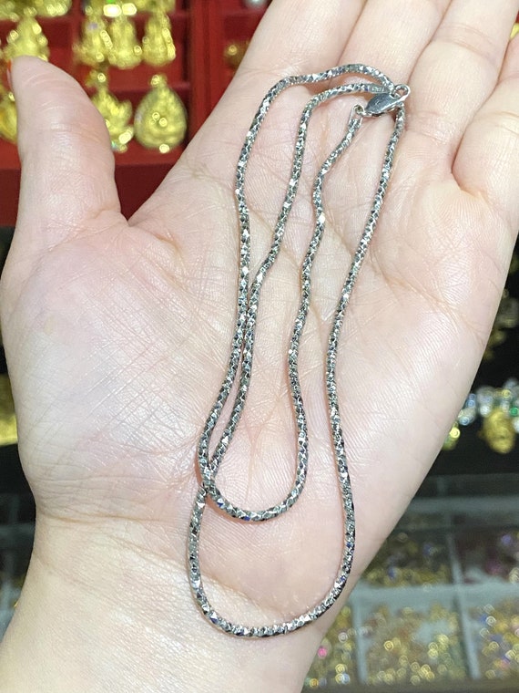 750 white gold necklace discount