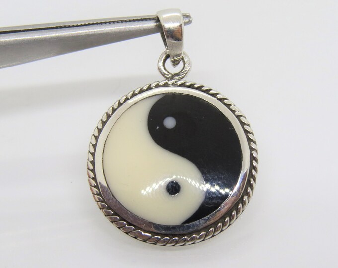 Sterling Silver Yin Yang Pendant