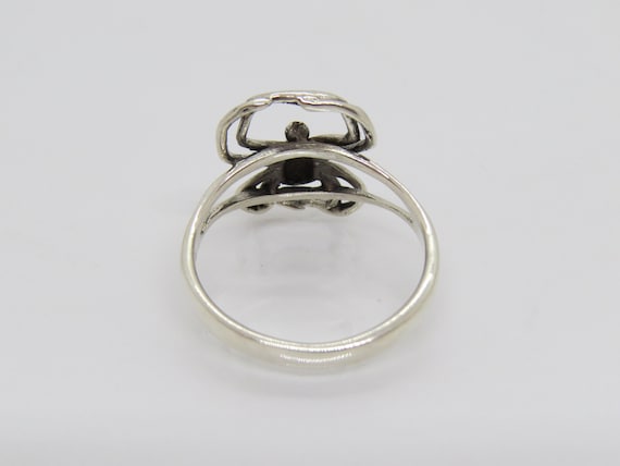 Vintage Sterling Silver Spider Ring Size 9 - image 2