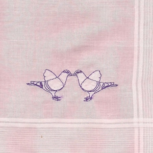 1 handkerchief own design doves