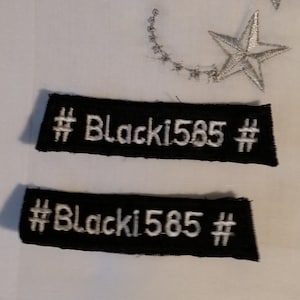 2 patches totalmente bordados caracteres especiais erros bordados ou