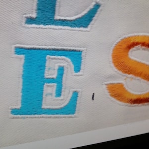 Letras bordadas - 7,5 cm