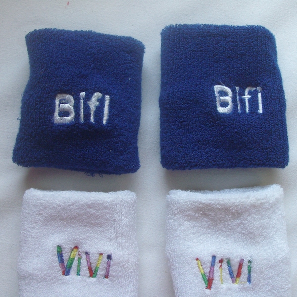 Wristband embroided letter