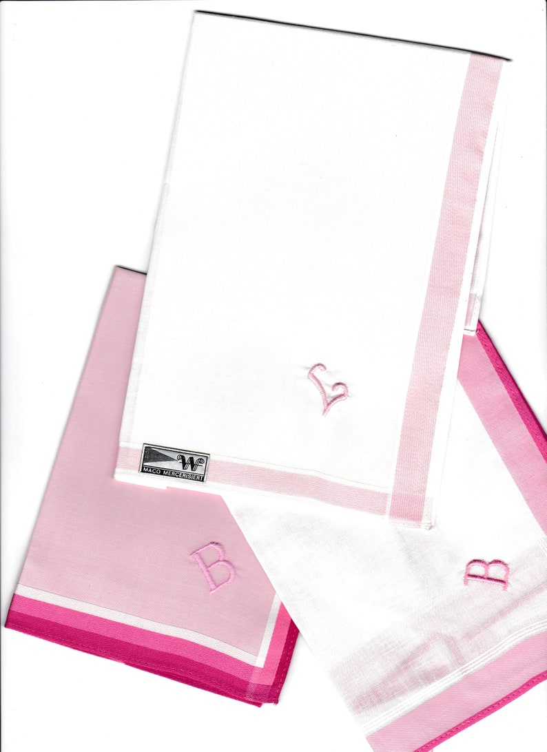handkerchief ca 27 cm worde in 2 lines colourd