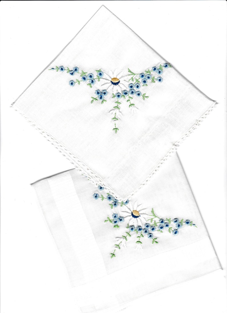 2 x handkerchief bouquet letter&letter or image 10