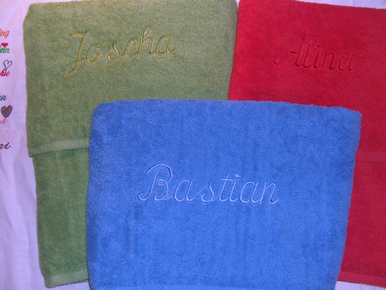 Towel,Musik,clarinet,note,embroiderd,name image 6