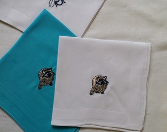 2 x Handkerchief chils animal name
