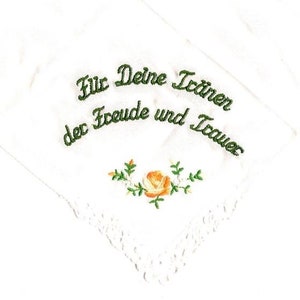 2 x handkerchief bouquet letter&letter or image 2