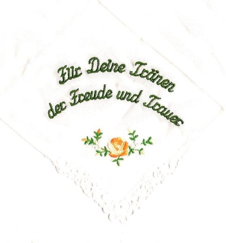 2 x handkerchief bouquet letter&letter or image 2