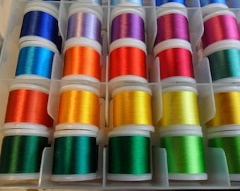3 rotoli di filo da ricamo in rayon viscosa resistente al calore, proveniente da Madeira, 200 m
