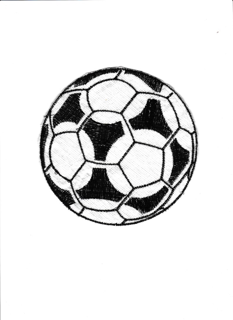 Aufnäher Fußball klein groß jede Farbe Buchstabe,Name,Wort Bild 3