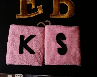 Wristband name,letter,embroiderd