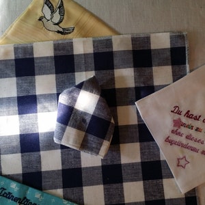 handkerchief 100% cotton ball white image 2