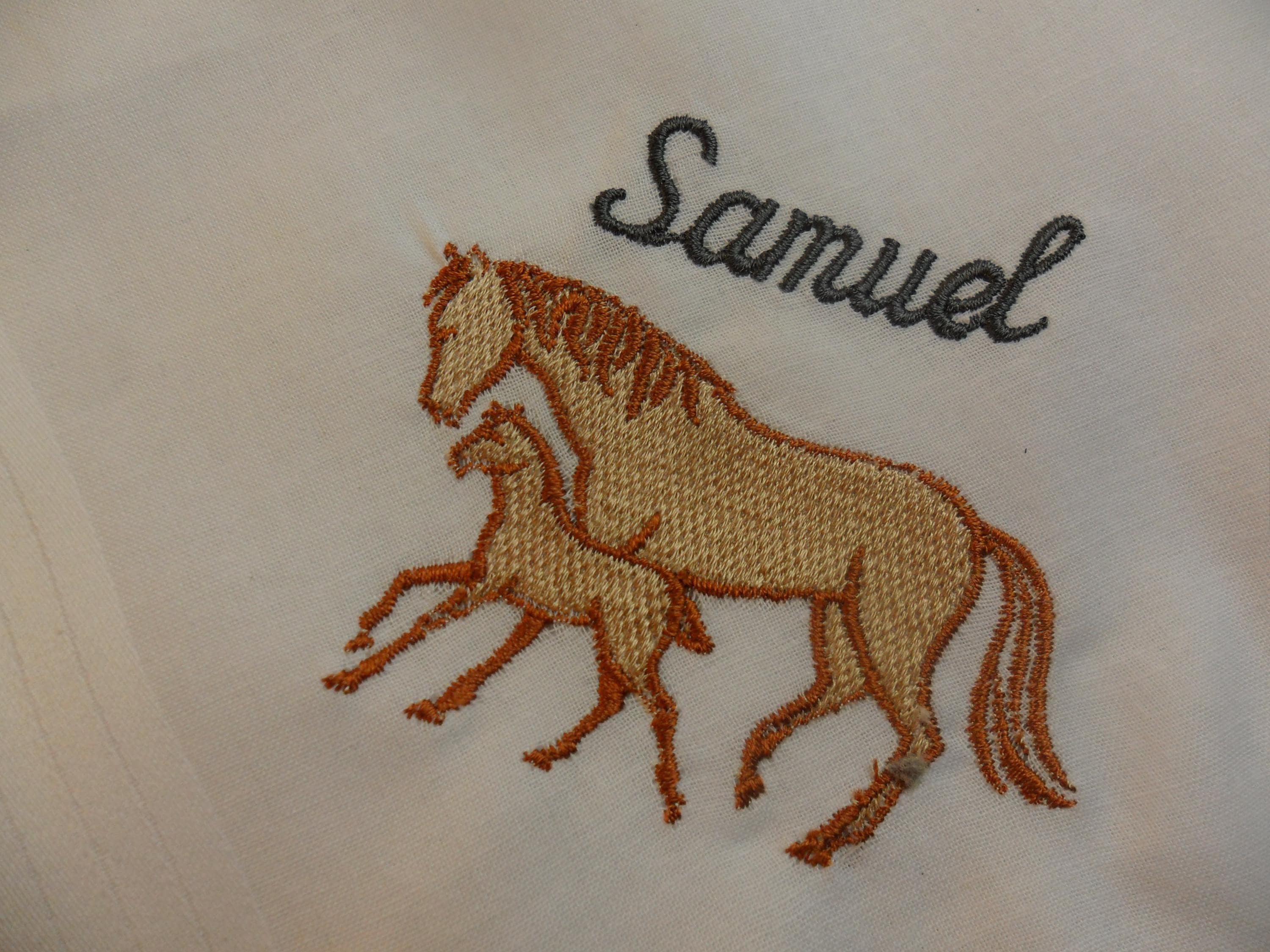 Pañuelo De Bolsillo Bordado Verde - Diseño De Caballo Y Jockey, Tejido De Alta Calidad, Talla única 25x25 Cm