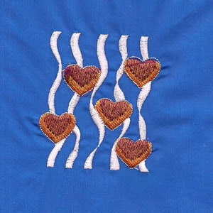 Patch individually embroidered heart, hearts, wedding image 6