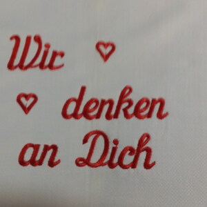 1 towel linen embroiderd