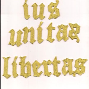 Buchstabe 5 cm gestickt  old english jede Farbe
