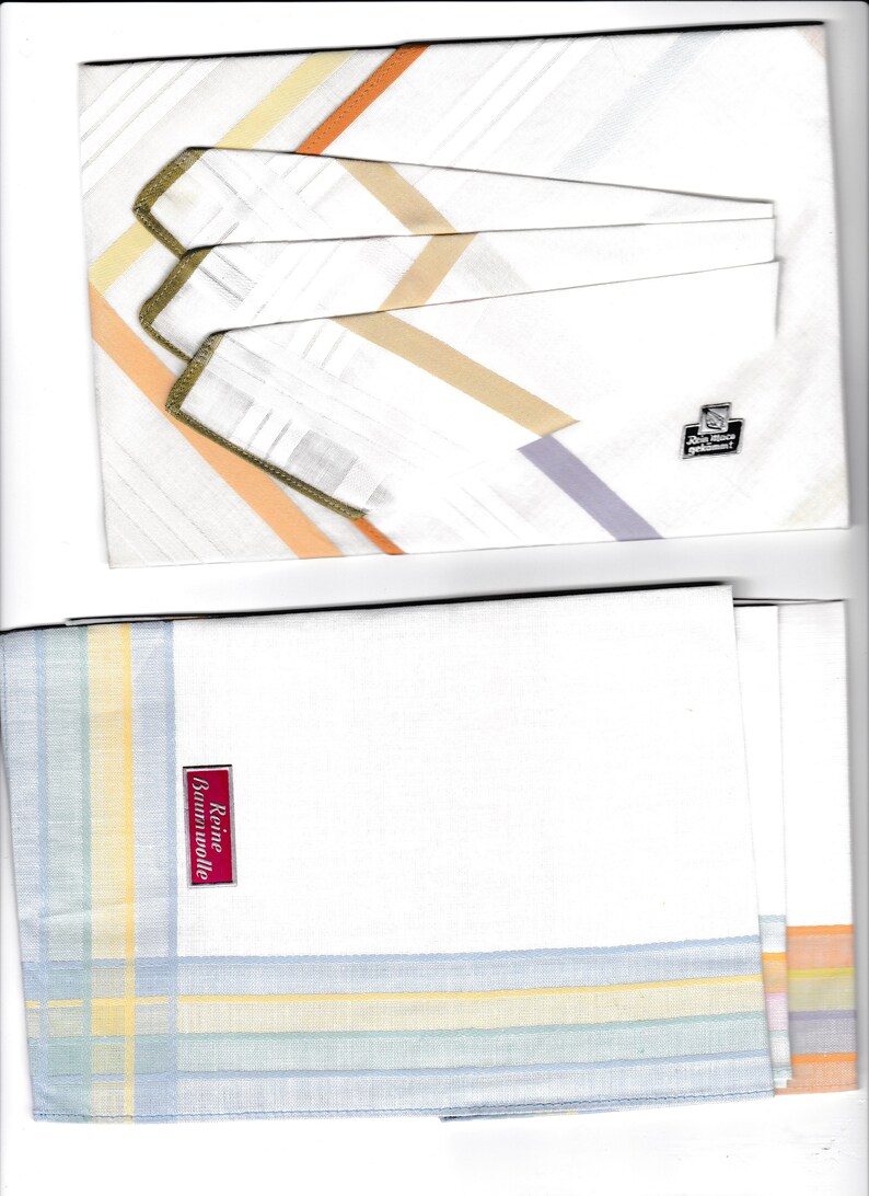 handkerchief ca 27 cm worde in 2 lines colourd