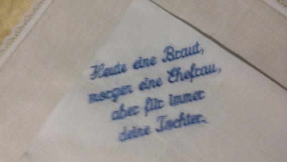 1 handkerchief 1920 embroidert - image 4