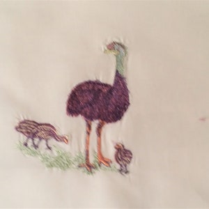 handkerchief 27 cm embroidered birth