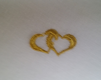 2 x Taschentuch goldene Hochzeit Name,Datum und oder gestickt